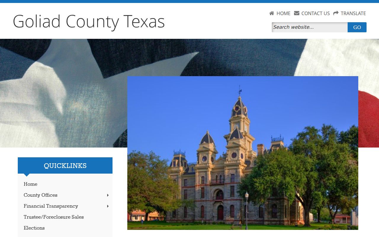 Goliad County criminal history government directory
